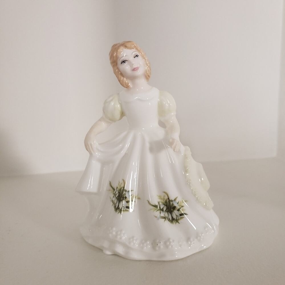 Royal Doulton January Woman Girl Figure 1991